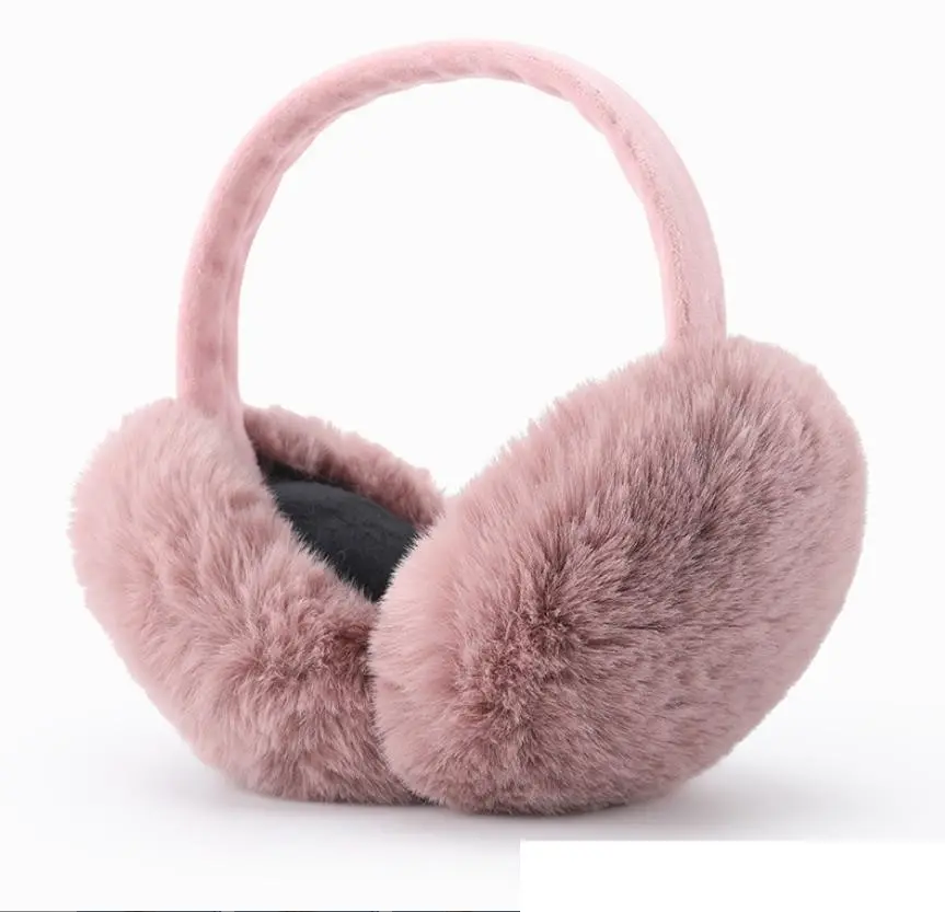 Color Fashion Winter Fluffy Warm Adult Earmuffs Soft Warmer Plush Ear Muffs Cover