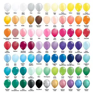 Wholesale Party Decoration Supplies Pearl Latex Balloons Thick Chrome Metallic Colors helium Air Globos Latex Balloon 12 inch