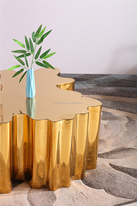 Bàn Trà Stump Thép Không Gỉ Bàn Tròn Nhỏ Và Ghế - Product Image 5