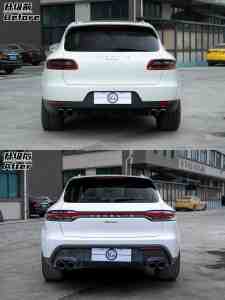 Kit de Carrocería Completo para <span class=keywords><strong>Porsche</strong></span> <span class=keywords><strong>Macan</strong></span> 2014 2015 <span class=keywords><strong>2016</strong></span> 2017 95B.1, Actualización a 95B.3 OE 2024, Incluye Espejos Retrovisores Deportivos - Product Image 4