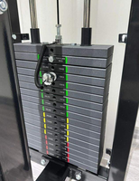 Machine à développer les mollets debout en acier réglable SP Commercial avec pile de poids de 80 kg pour l'entraînement des jambes