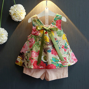 Marca de Ropa Coreana, Conjunto de Ropa Infantil con Estampado de Niña, Fabricante de Ropa para Niños - Product Image 1