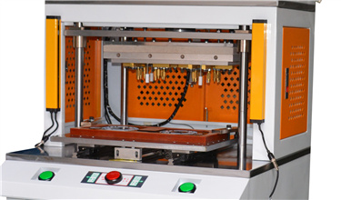Automatic Sliding Tray Ultrasonic Thermal Press Brass Inserts Plastics Heat Staking Metal Inserting Machine