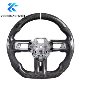 พวงมาลัยคาร์บอนไฟเบอร์แบบฟอร์จสั่งทำพิเศษสำหรับรถฟอร์ด มัสแตง จีที 350 เอส550 เอส650 เอส197 อีโคบูสต์ ปี 2005-2009 2024 2019 2017 2013 2016 - Product Image 3