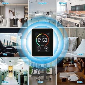 3 em 1 Digital <span class=keywords><strong>CO2</strong></span> Temperatura Umidade <span class=keywords><strong>Monitor</strong></span> Detector De Dióxido De Carbono Interior para Qualidade Do Ar - Product Image 5