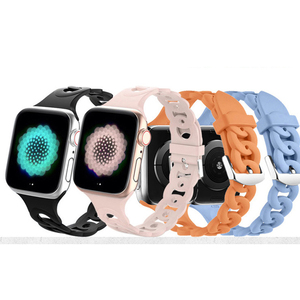 <span class=keywords><strong>Correa</strong></span> de silicona para <span class=keywords><strong>Apple</strong></span> <span class=keywords><strong>Watch</strong></span> Series 10 42mm 46mm <span class=keywords><strong>49mm</strong></span> Mujeres Niñas Pulsera <span class=keywords><strong>Correa</strong></span> para IWatch Band 8 9 - Product Image 3