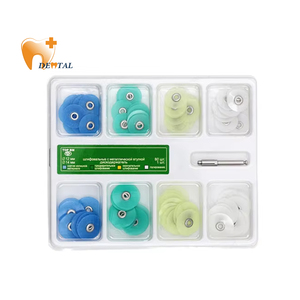 Kit de Matériaux Restaurateurs Dentaires Électriques (Résine et Acier) Disques de Polissage 12mm/14mm 80 pièces + Mandrin Certifié CE Classe II - Product Image 1