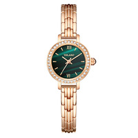 Jam Tangan Wanita Mewah Ringan Berlapis Emas, Dial Mutiara