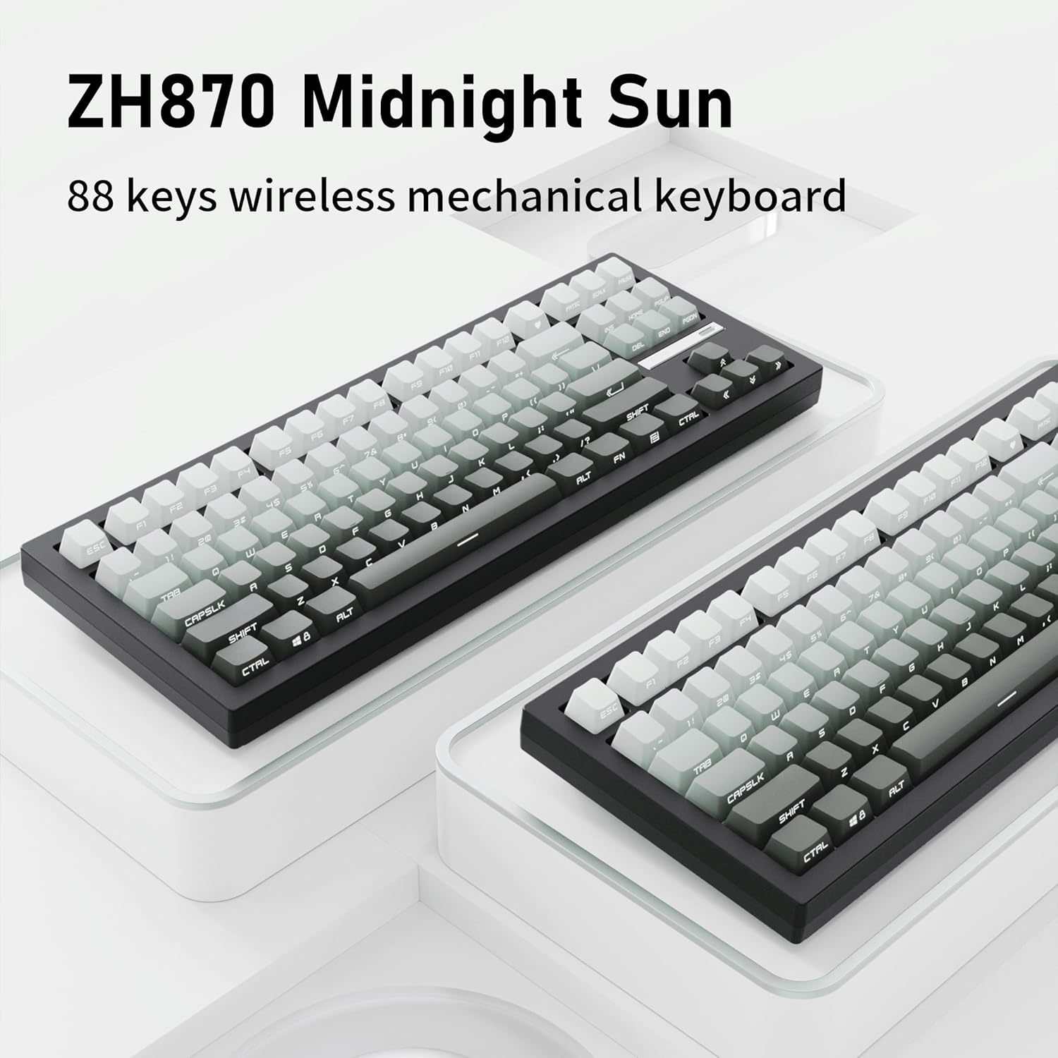 Zornher ZH870 Wireless Gaming Keyboard - Custom Sound & PBT
