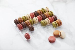 Tùy chỉnh cấp thực phẩm nhựa <span class=keywords><strong>Macaron</strong></span> Hộp gói của 10 vỉ khay <span class=keywords><strong>Macaron</strong></span> bao bì cho sô cô la và snack Macarons - Product Image 6