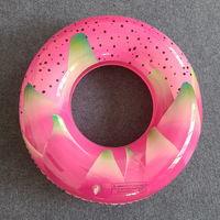 Nouvelle Arrivée Été Bouée de Natation Gonflable en PVC Motif Pastèque Anti-Renversement pour Adultes
