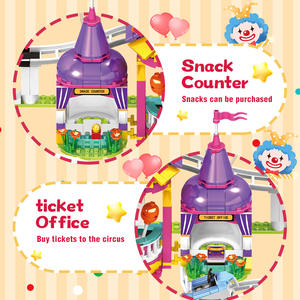 Bloques de Construcción Woma, Parque de Atracciones, Circuito de Montaña Rusa, 40 Piezas, Plástico ABS, Modelo Educativo, Escala 1:1 - Product Image 4