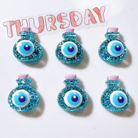 Breloques en résine citrouille scintillante, accessoires d'Halloween DIY pour ornements capillaires et coques de téléphone