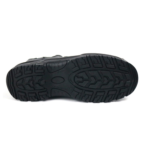 Bottes de sécurité <span class=keywords><strong>Chelsea</strong></span> en cuir imperméable sans lacets, respirantes, noires, pour hommes, avec embout en acier, bottes de travail imperméables - Product Image 6
