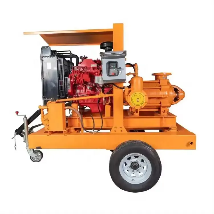 Động cơ diesel tăng áp cao 100 HP bơm nước tưới tiêu nông nghiệp bơm chữa cháy ly tâm đa tầng