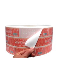 Étiquettes autocollantes personnalisées pour pots de miel, étanches, de qualité alimentaire, en rouleau, découpées à la forme, en PVC, pour l'emballage de confiture, de gelée, de lait en bouteille