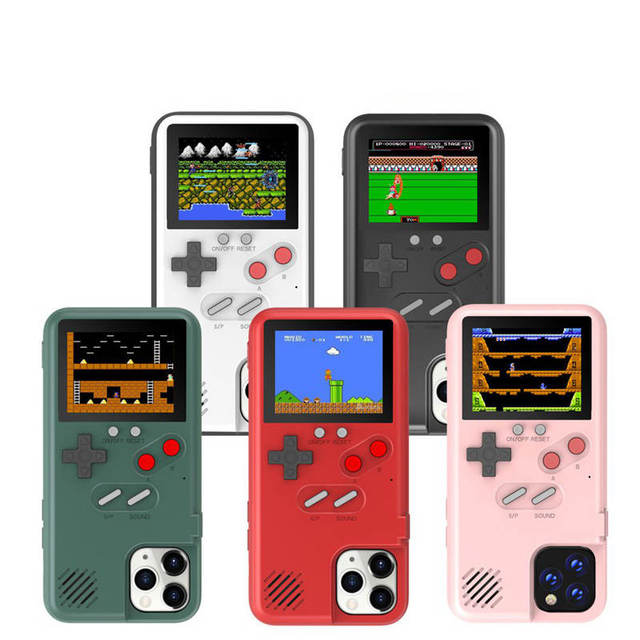 Portable Pocket Video Game Player Game Console Protective Case Sleeve for iPhone 11 12 Pro Max XR Xs Max Protection Cover Coque