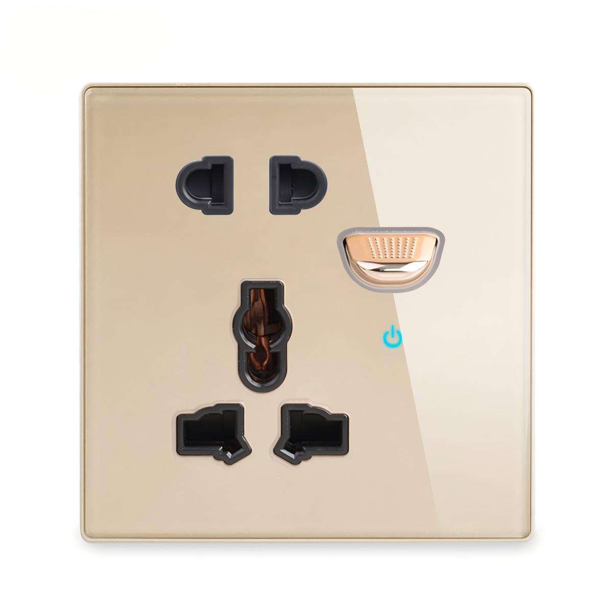 Enchufe de interruptor MF de 5 pines con neón