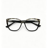 Monture de lunettes élégante pour adultes, style œil de chat souple, lunettes colorées avec verres transparents, lunettes optiques de prescription