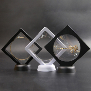 Custom Logo 3D Floating Display Frame for Transparent PE film Suspended Gift Packaging Box case