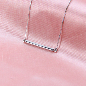 Woman Minimalist Jewelry Collar Plata 925 Minimalist Necklace 925 Sterling <strong>Silver</strong> bar Necklace <strong>Silver</strong> <strong>Choker</strong> - Product Image 6