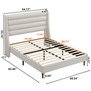 Производитель каркасов двуспальных кроватей (King/Queen) из высокоплотного бежевого поролона с простой установкой на заказ - Product Image 2