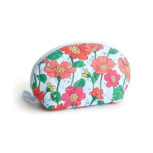 Sac cosmétique de motif de coton de haute qualité sac de maquillage de voyage Portable avec pochette à fermeture éclair Logo pour les soins de la peau - Product Image 3