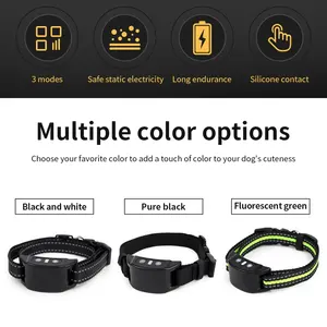 Intelligentes automatisches Anti-Barking-Hunde halsband HD-Digital anzeige IP67 Wasserdichtes Halsband für wiederauf ladbare <span class=keywords><strong>Bark</strong></span> Stopper für Hunde Stop Barking - Product Image 2