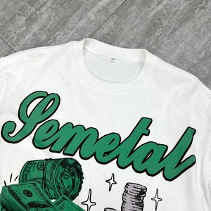 Camiseta de Diseño Urbano, Fabricante de Camisetas, Impresión Digital, Cuello Redondo, Peso Pesado, Camiseta de Algodón para Hombre, Camisetas Gráficas Extra Grandes - Product Image 3