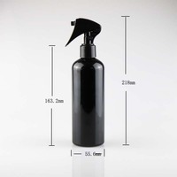 Botol Semprot Kabut Plastik PET Putih Transparan Bentuk Bulat 200ml 250ml 500ml Botol Semprot Mini dengan Trigger 300ml untuk Deterjen