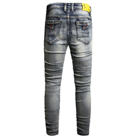 Celana Jeans Hip Hop Pria Terbaru 2026 Model Stonewashed, Jahitan Kombinasi Elastis, Celana Pendek Kasual Musim Panas Tipis Berkualitas, Bordir Rivet