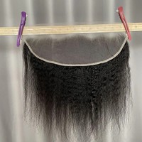Extensions de cheveux indiens Remy Kinky Straight, double trame machine, ondulations profondes lâches pour un coiffage haut de gamme