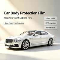 Film de protection de peinture TPU transparent PPF auto-réparant rapide, anti-rayures, anti-jaunissement, bloquant les UV, film de protection de carrosserie automobile