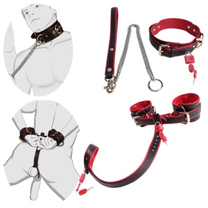 Kit BDSM de Microfibra de Lujo, Correa de Restricción para Testículos y Muñecas con Cadena de Aluminio para Juegos de Dominación Femenina, Juego de Bondage para Parejas Principiantes - Product Image 1