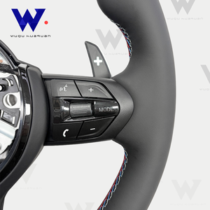 Volante Deportivo de Cuero Perforado para <span class=keywords><strong>BMW</strong></span> 320 <span class=keywords><strong>525</strong></span> F10 F30 E90 F70 E71 F31 F32 X5 X6 F01 F07 F20 F11 F22 F25 M3 M4 M5 - Product Image 3