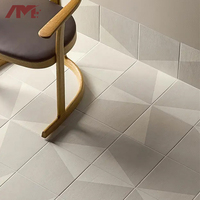 Carreaux de porcelaine géométriques mats effet Zellige 20x20cm pour murs et comptoirs de salle de bain et cuisine