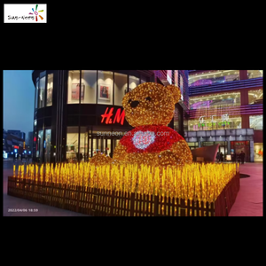 Luces Decorativas Navideñas LED con Forma de Oso, para Exteriores, Clasificación IP44, 2700K, Blanco Cálido, Fácil Instalación - Product Image 4