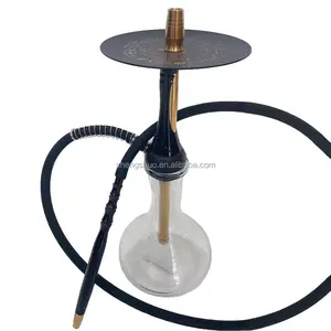 Factory Direct Sales Of High-grade Glass Metal Hookah With A Variety Of Colors At Will