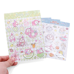 Papel adhesivo Happy Too personalizado al por mayor, papelería decorativa, hoja de pegatinas con logotipo - Product Image 2