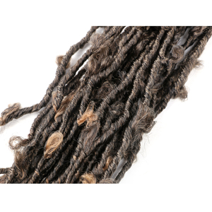 Rastas hechas a mano de alta calidad de salida de fábrica 14 24 36 pulgadas largo mariposa Locs Faux Crochet sintético Ombre extensión de cabello - Product Image 4