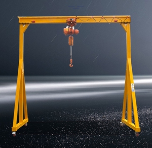 Grue à portique mobile et portable pour chantier, atelier extérieur, petite grue à portique électrique réglable en hauteur - Product Image 3