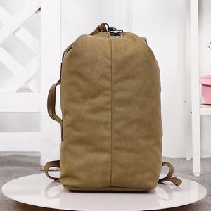 Mochila Enrollable de Lona Lavada Estilo Vintage, Mochila de Gran Capacidad para Hombre, Mochila Casual Resistente para Viajes y Trabajo - Product Image 3