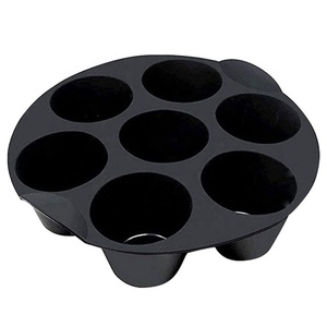 Moules à Muffins Ronds en Silicone 7 Cavités pour Friteuse à Air, pour la Cuisson de Cupcakes - Product Image 3