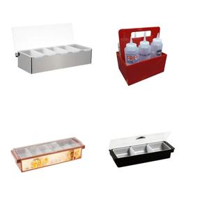 Contenitore per condimenti raffreddati con ghiaccio <span class=keywords><strong>Bar</strong></span> scatola per guarnire frutta a fette porta Dispenser - Product Image 5