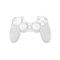 Coque de protection transparente en PC rigide pour manette PS4, vente en gros