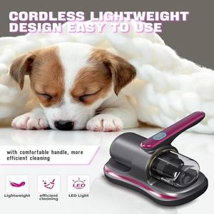 Yaika VC01 Aspiradora Antiácaros Resistente de Alta Resistencia con Cuerpo de ABS Azul, Sanitización UV, Succión de 15KPa, Carga USB para Camas, Sofás y Tapicería - Product Image 2