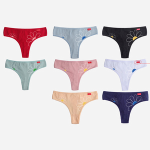 Tangas de Algodón Tejido de Cintura Baja para Mujer al por Mayor - Suaves, Transpirables, para Uso Diario, Sin <span class=keywords><strong>VPL</strong></span> (MOQ Bajo) - Product Image 1