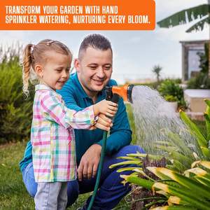 Buse d'arrosage multifonctionnelle en plastique orange, rouge et noir, à jets variables, pour jardinage, agriculture, soins des animaux et refroidissement - Product Image 5