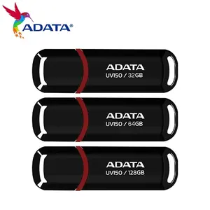 Pen drive UV150 USB Flash Drive para computador, 128GB 64GB 32GB, unidade de memória flash preta original ADATA USB 3.2