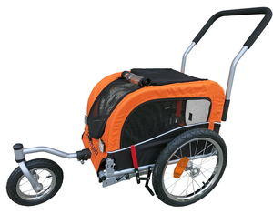 Haute Qualité De Luxe Pet Remorque En Plein Air Pliable <span class=keywords><strong>Cargo</strong></span> Remorque Poussette Jogger Pour Vélo 2 en 1 Chien Vélo Vélo Avec Roues - Product Image 3